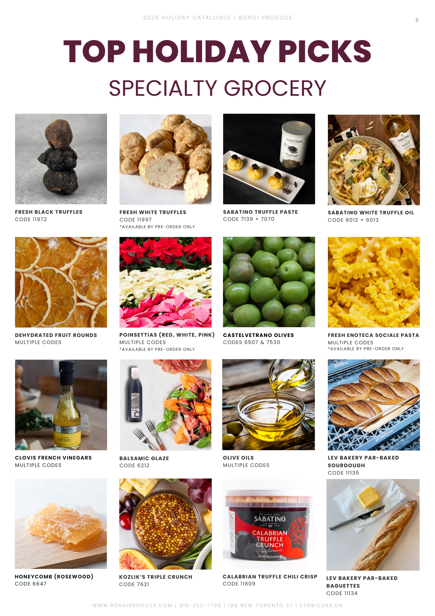 Bondi Holiday Catalogue 2025